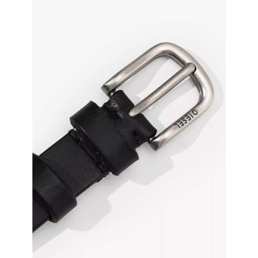 Flower Buckle Belt Black / ONESIZE Apparel and Accessories