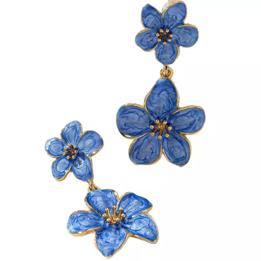 Flower Dangle Earrings Apparel and Accessories