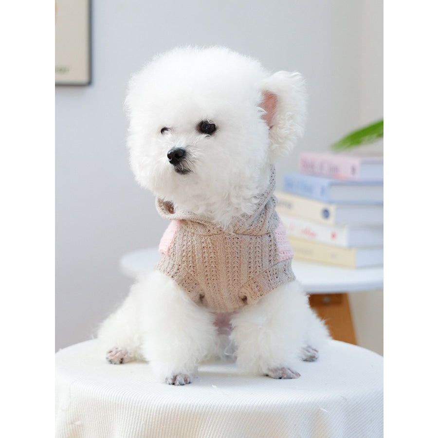 Flower Knitted Pet Hoodie Apparel and Accessories