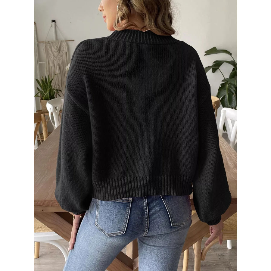Flower Open Front Cardigan Apparel and Accessories