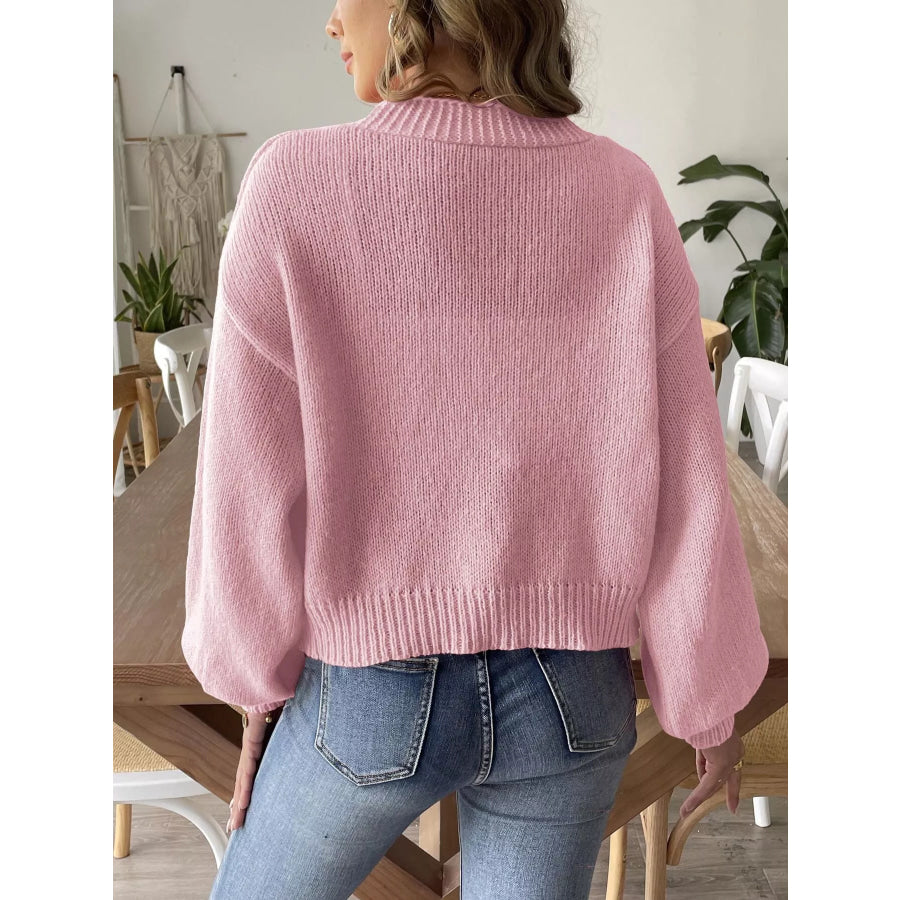 Flower Open Front Cardigan Apparel and Accessories