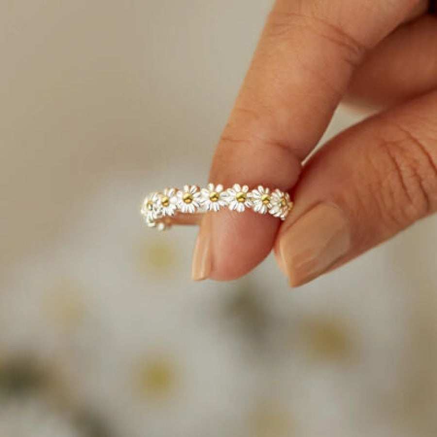 Flower Shape 925 Sterling Silver Ring Clothing