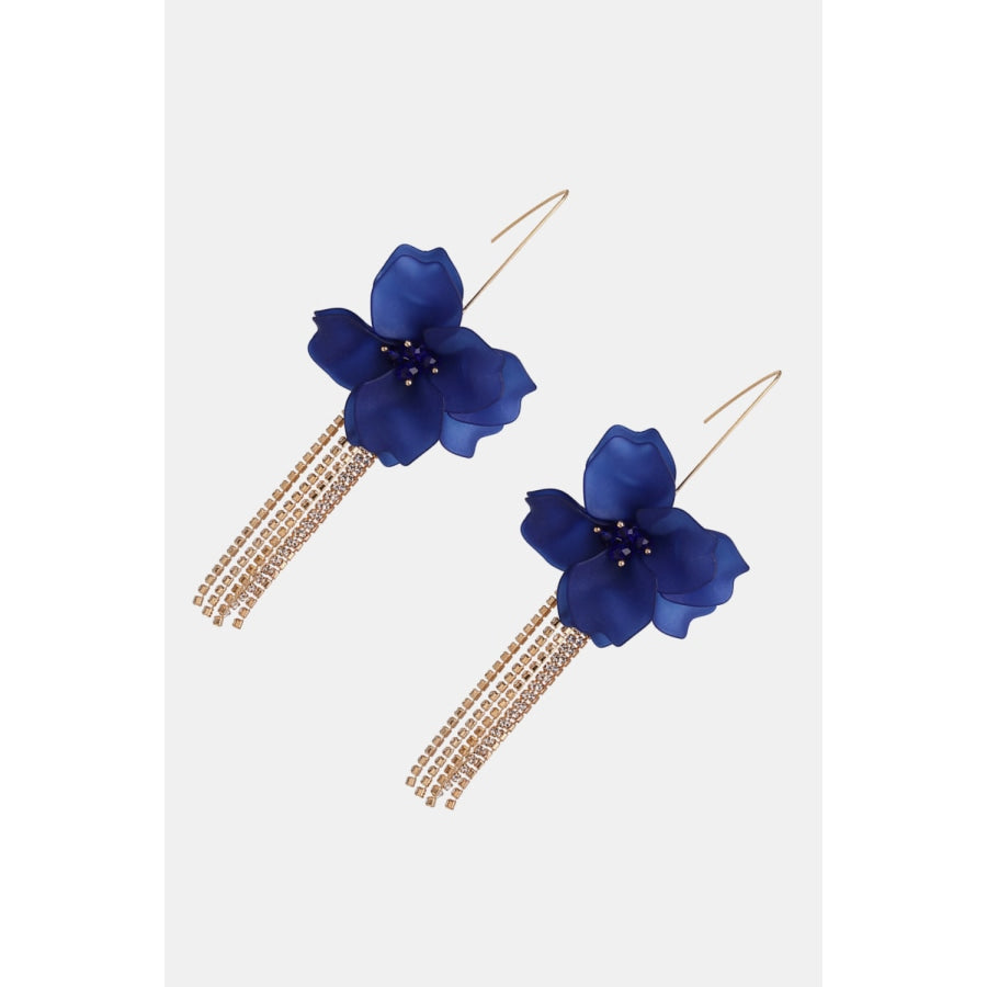 Flower Shape Acrylic Dangle Earrigs