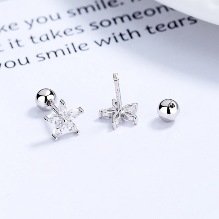 Flower Stud Earrings Apparel and Accessories