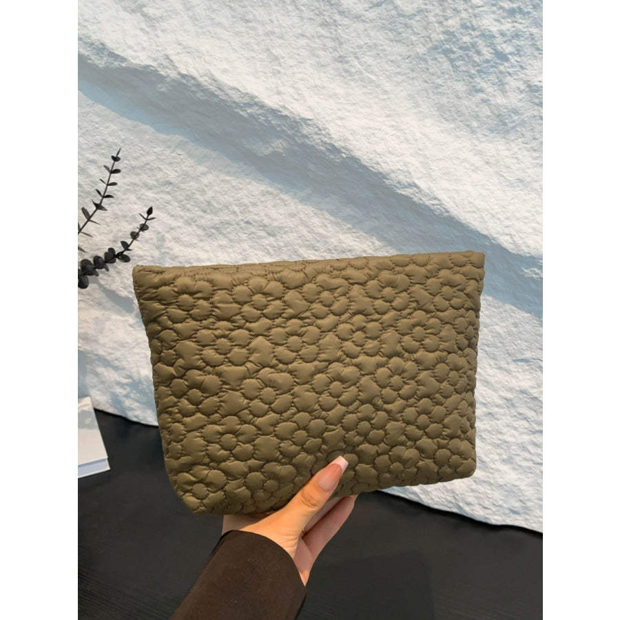 Flower Texture Polyester Clutch Apparel and Accessories