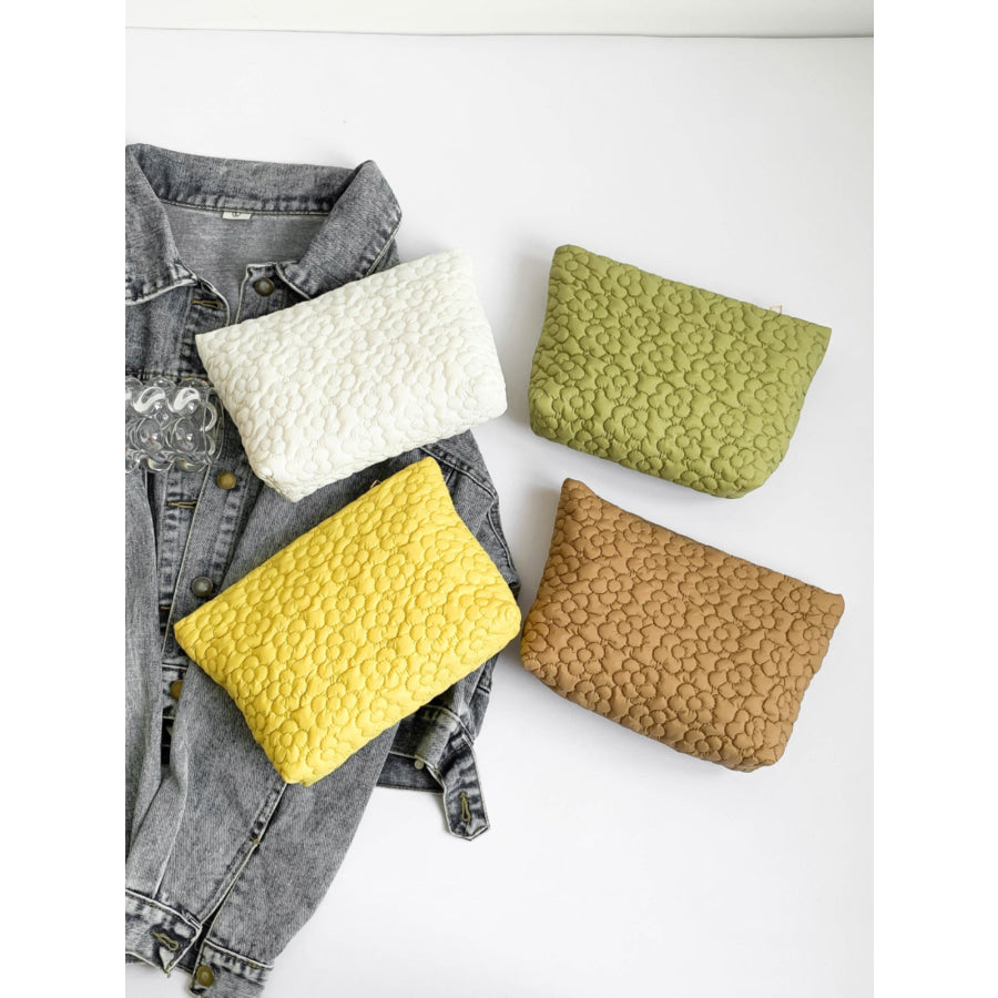 Flower Texture Polyester Clutch Apparel and Accessories