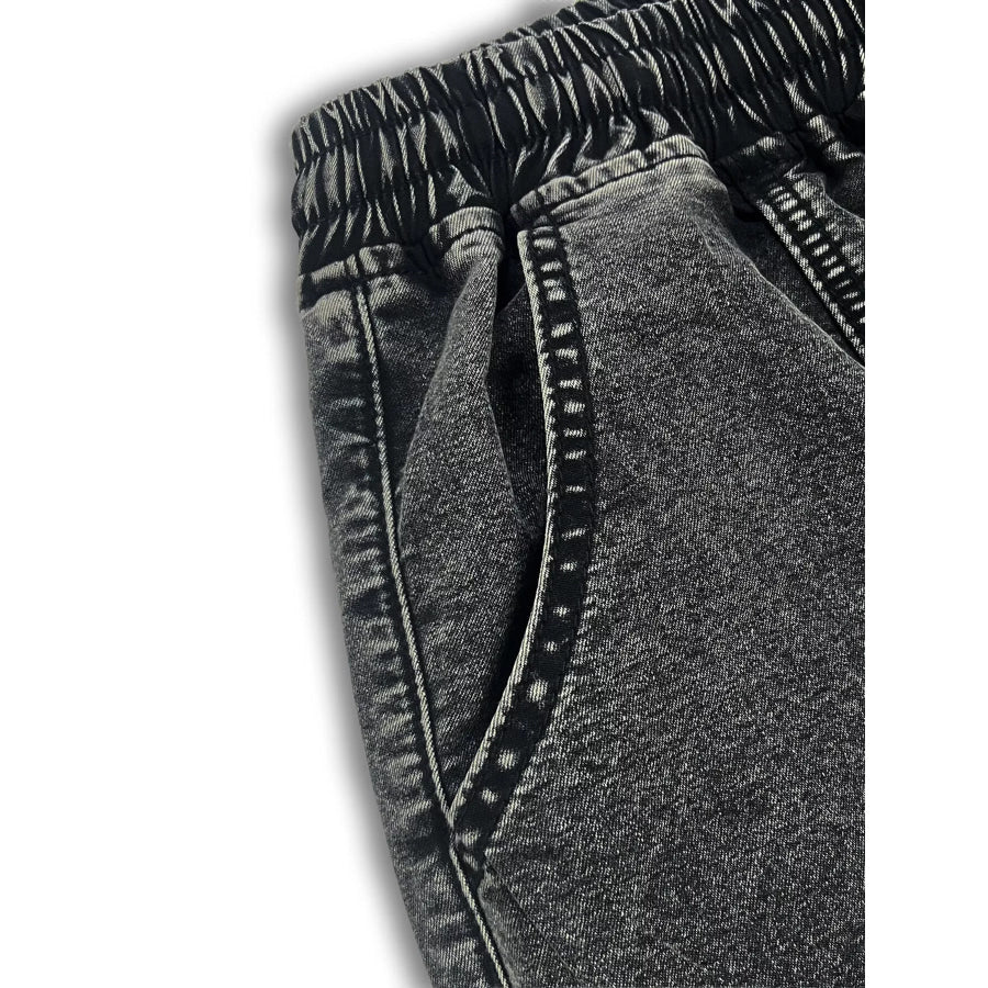 Flower Wide Leg Jeans Apparel and Accessories