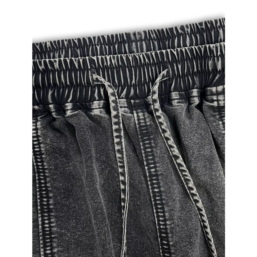 Flower Wide Leg Jeans Apparel and Accessories