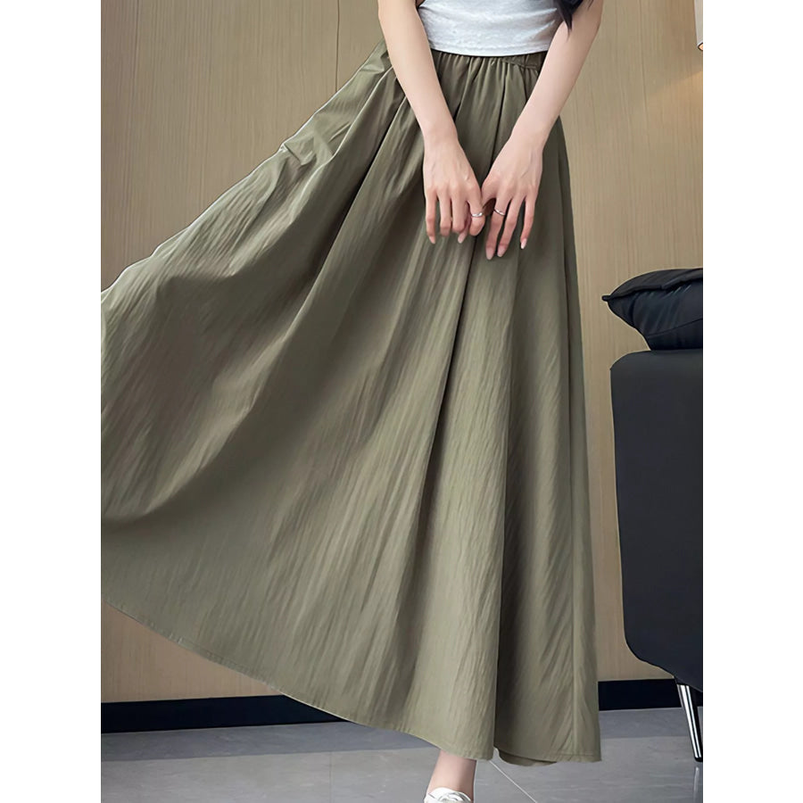 Flowy A-Line Maxi Skirt Apparel and Accessories