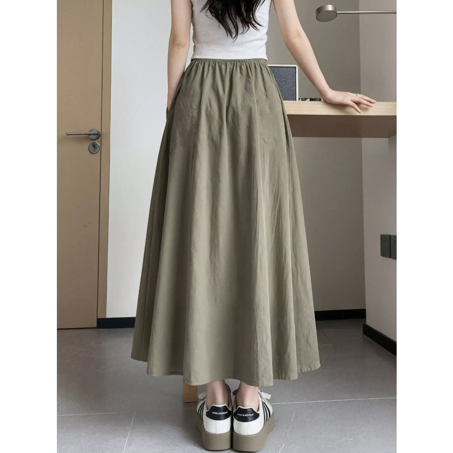 Flowy A-Line Maxi Skirt Apparel and Accessories