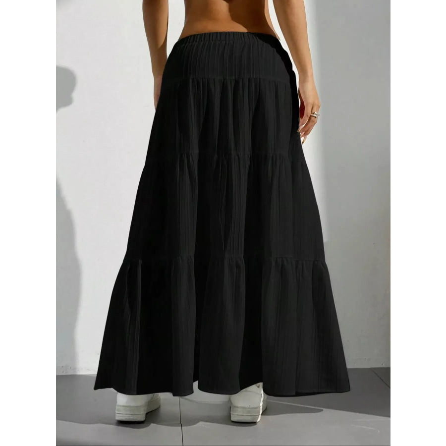 Flowy Tiered Maxi Skirt Apparel and Accessories