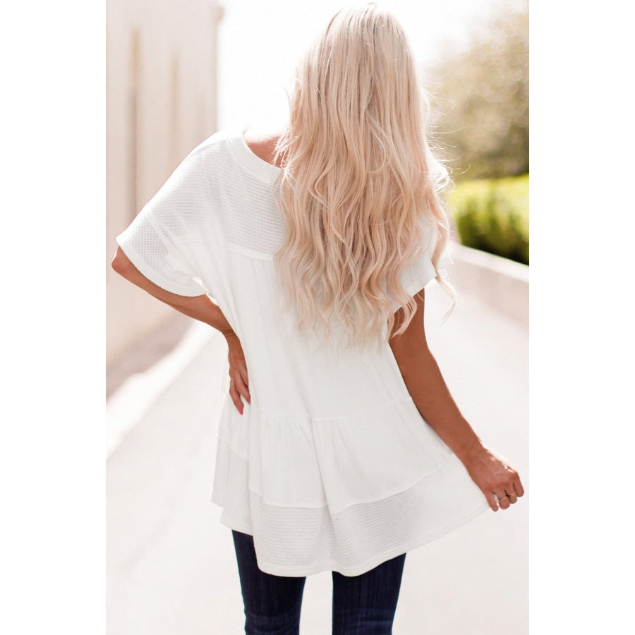 Flutter Sleeve High-Low Top