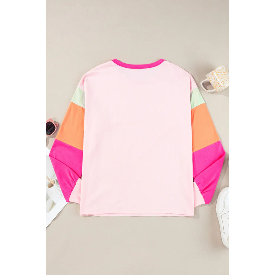 Football Round Neck Long Sleeve Top Apparel and Accessories