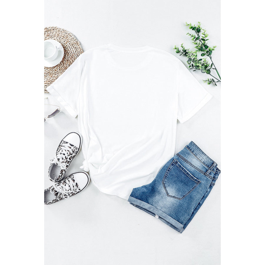 Football Round Neck Short Sleeve T-Shirt Apparel and Accessories
