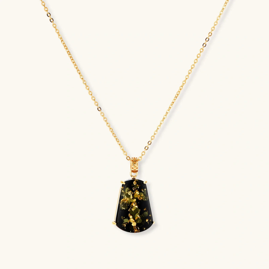 Forest Gold Amber Set by Sandee Rain Boutique Necklaces