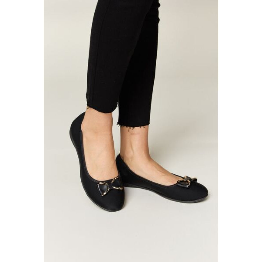 Forever Link Metal Buckle Flat Loafers Apparel and Accessories