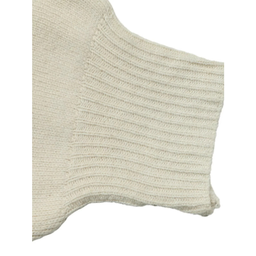 Four-Leaf Clover Open Front Cardigan Apparel and Accessories