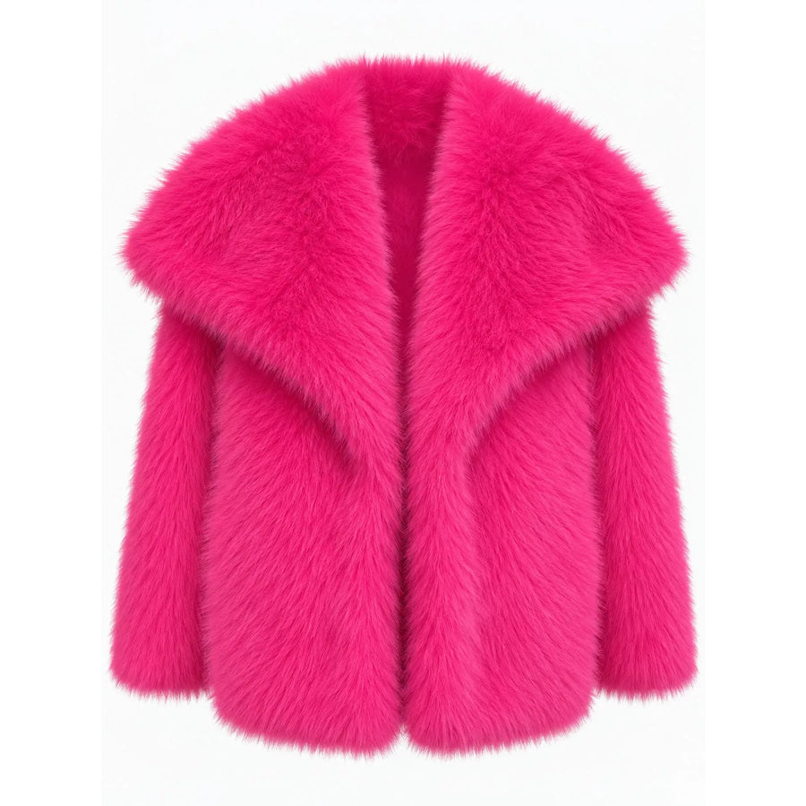 Fox Fur Collar Winter Outerwear Apparel and Accessories