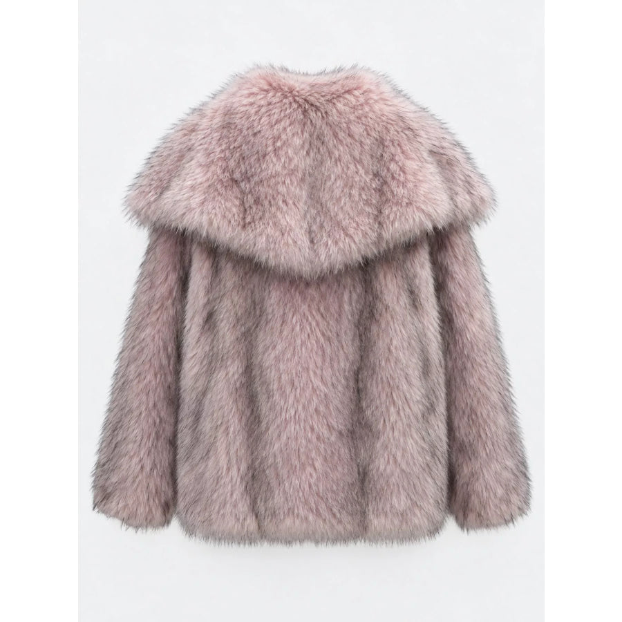 Fox Fur Collar Winter Outerwear Apparel and Accessories