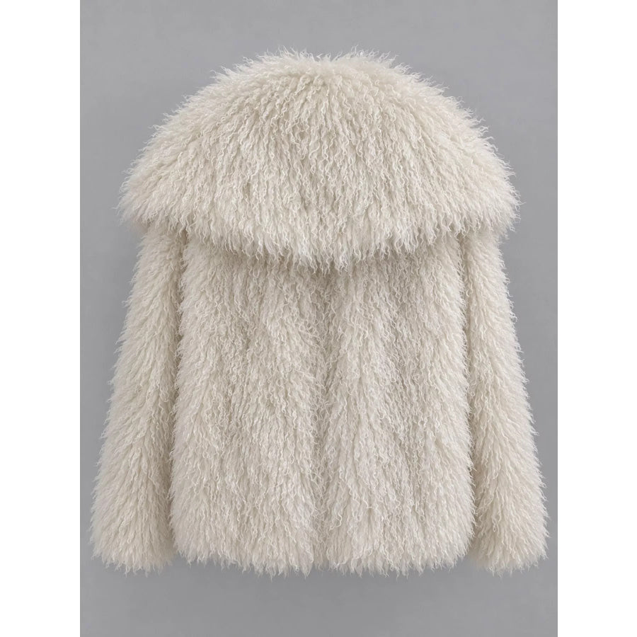 Fox Fur Collar Winter Outerwear Apparel and Accessories