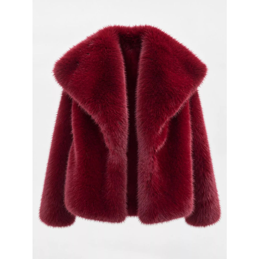 Fox Fur Collar Winter Outerwear Apparel and Accessories