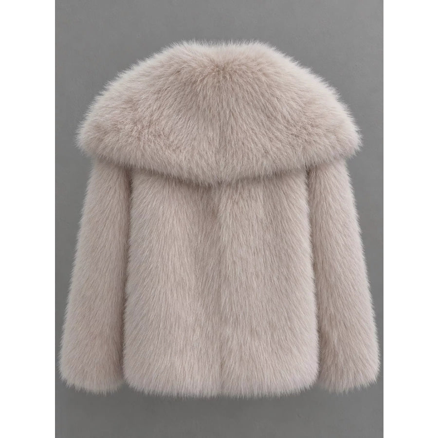 Fox Fur Collar Winter Outerwear Apparel and Accessories