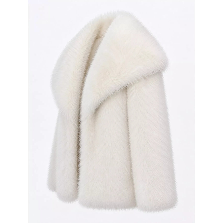 Fox Fur Collar Winter Outerwear Apparel and Accessories