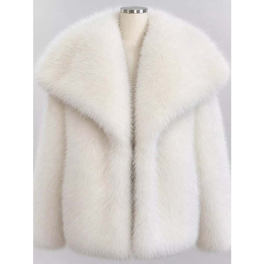 Fox Fur Collar Winter Outerwear Apparel and Accessories