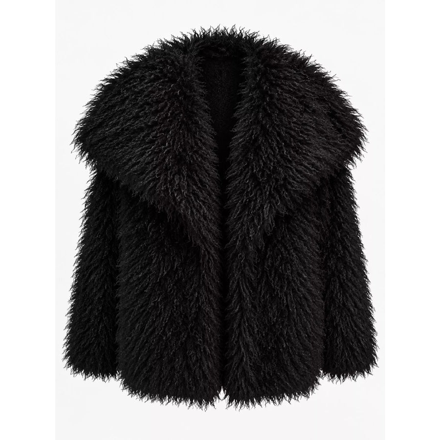 Fox Fur Collar Winter Outerwear Apparel and Accessories