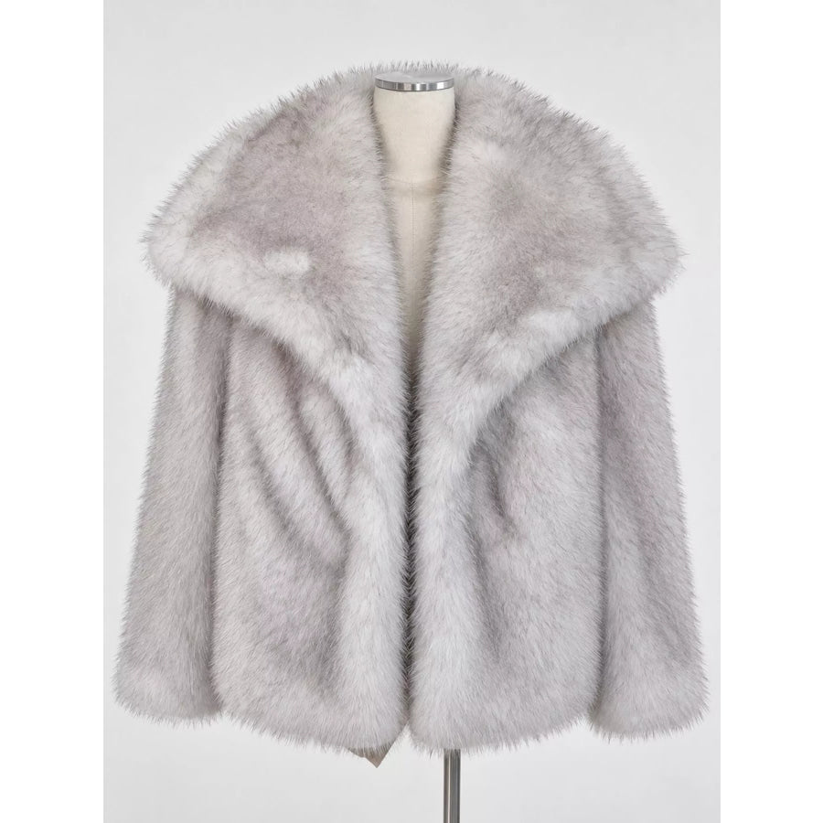 Fox Fur Collar Winter Outerwear Apparel and Accessories