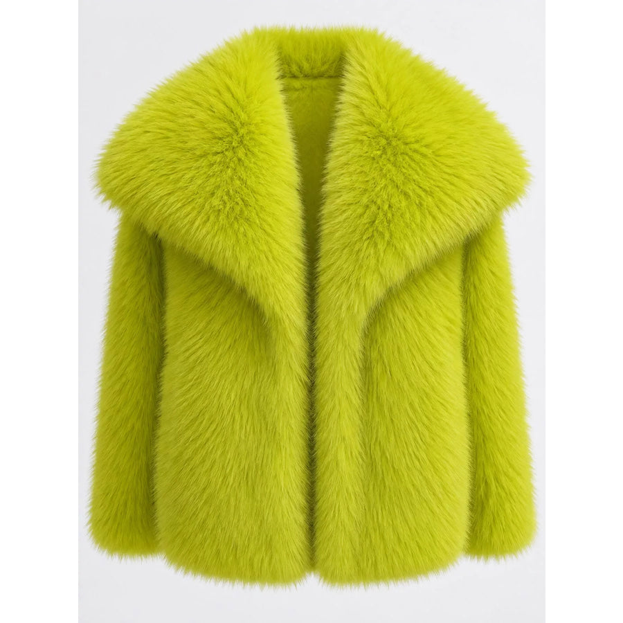 Fox Fur Collar Winter Outerwear Apparel and Accessories