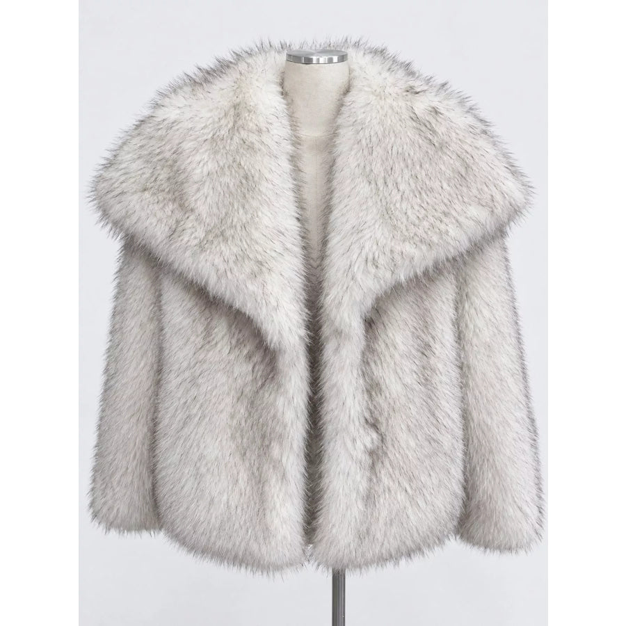 Fox Fur Collar Winter Outerwear Apparel and Accessories