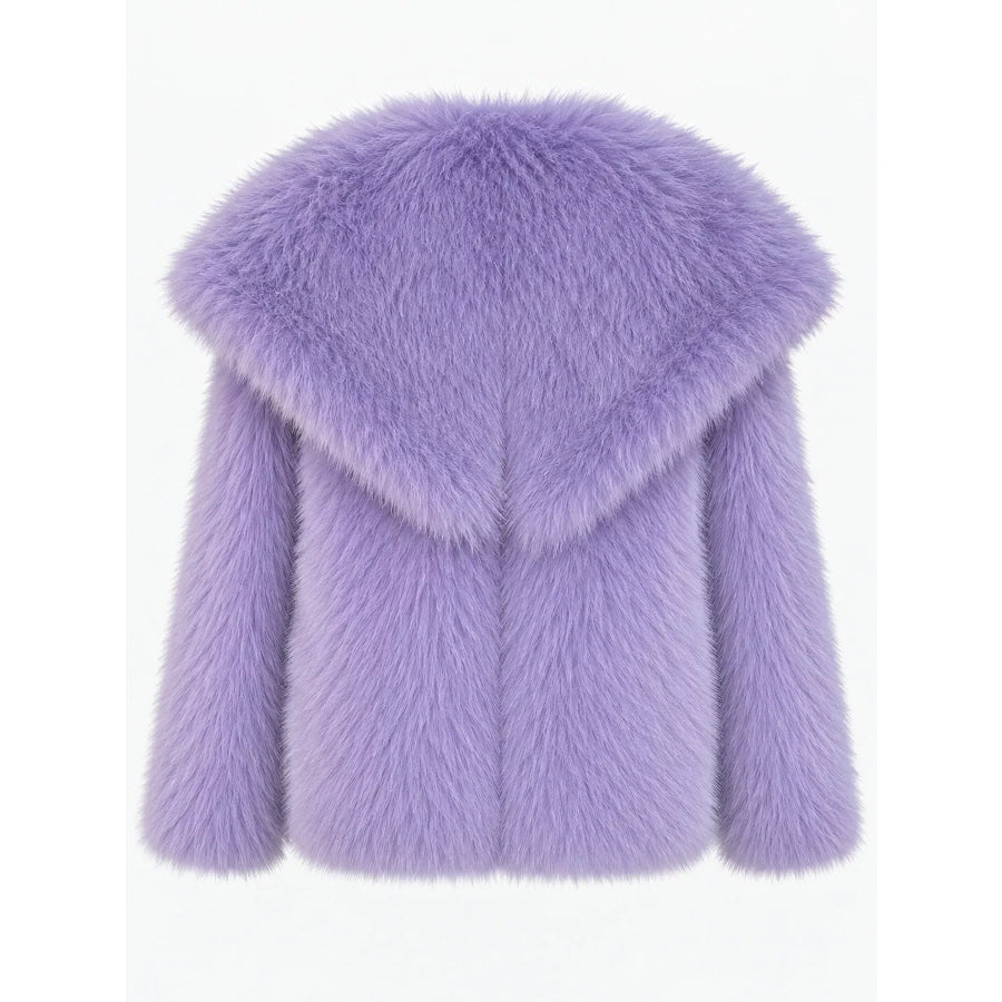 Fox Fur Collar Winter Outerwear Apparel and Accessories