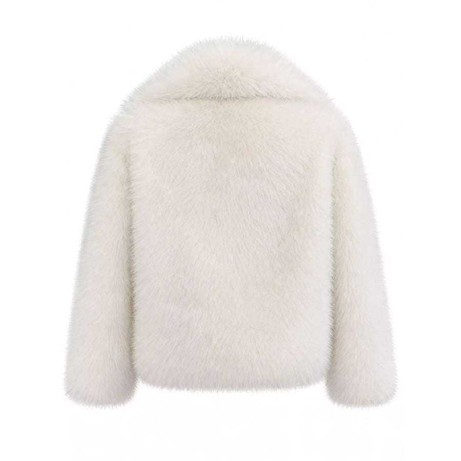Fox Fur Collar Winter Outerwear Apparel and Accessories