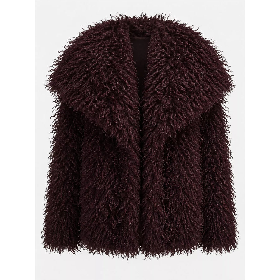 Fox Fur Collar Winter Outerwear Apparel and Accessories