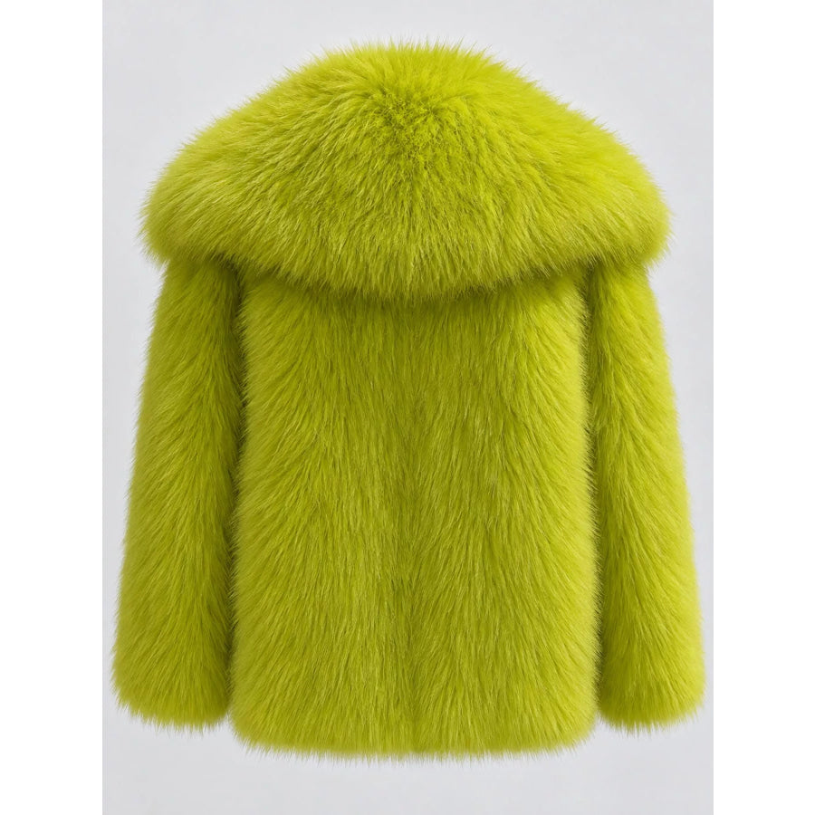 Fox Fur Collar Winter Outerwear Apparel and Accessories