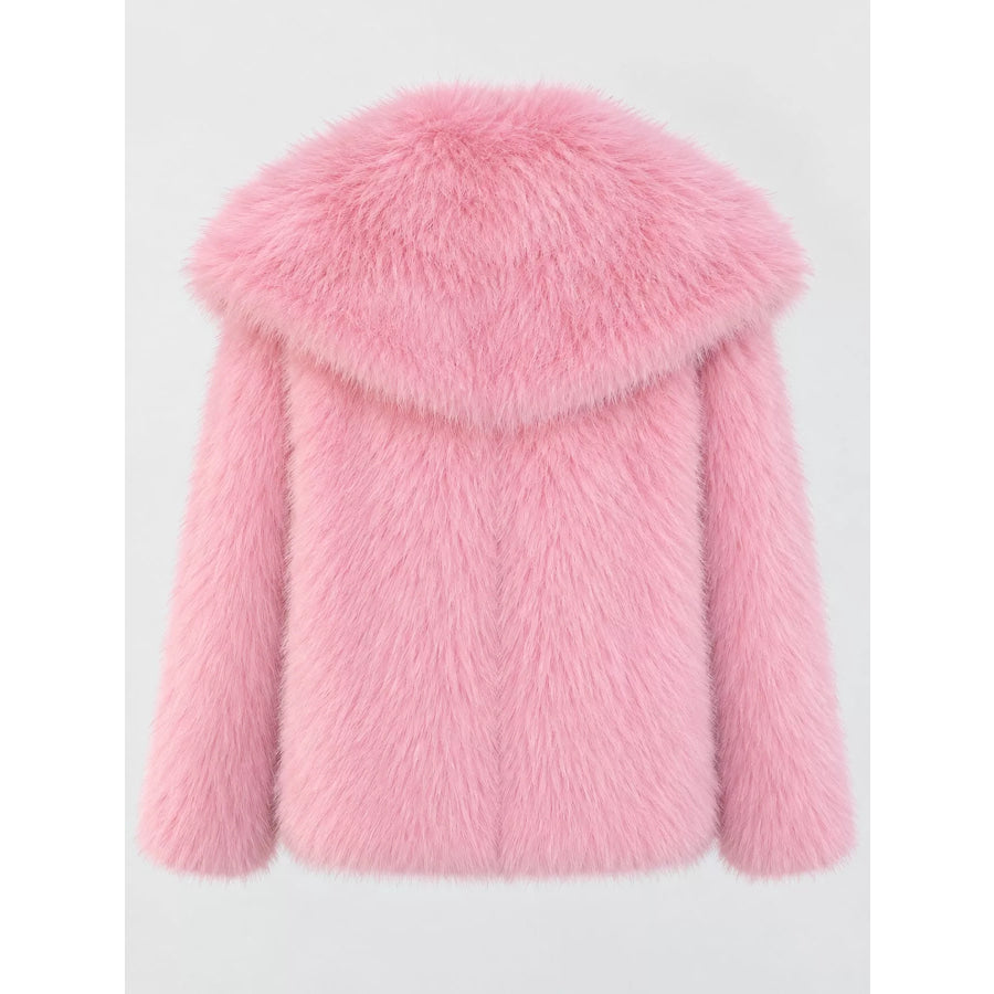 Fox Fur Collar Winter Outerwear Apparel and Accessories