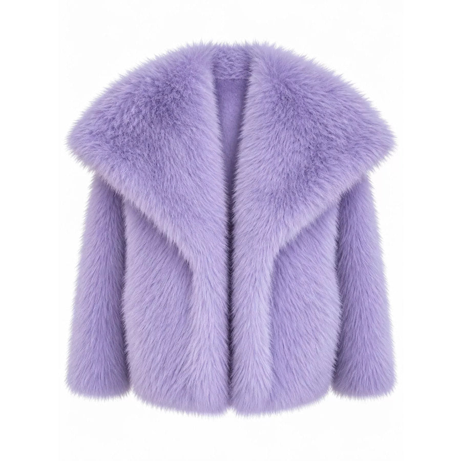 Fox Fur Collar Winter Outerwear Apparel and Accessories