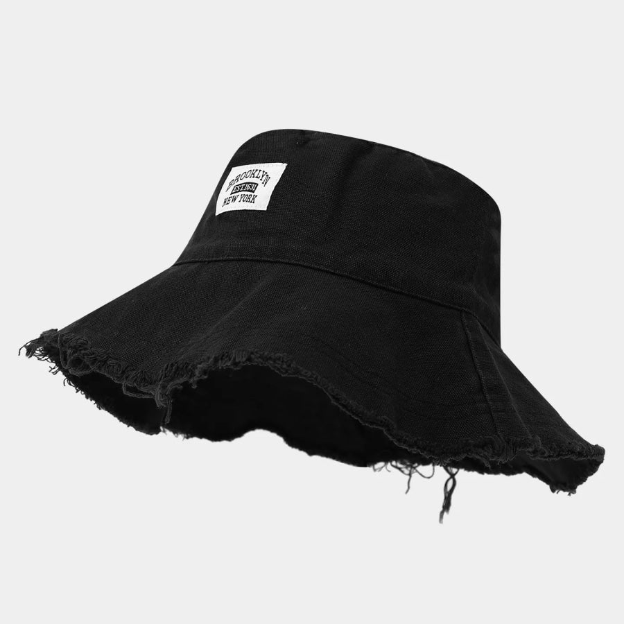 Frayed Hem Bucket Hat Apparel and Accessories