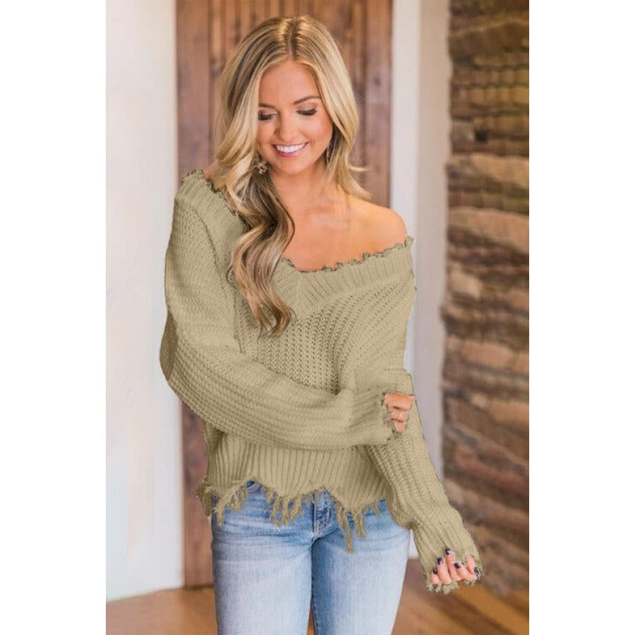 Frayed hotsell sweater boutique