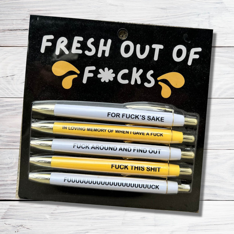 Fresh Out Of Fucks Pen Set Pen Set