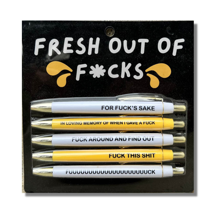 Fresh Out Of Fucks Pen Set Pen Set