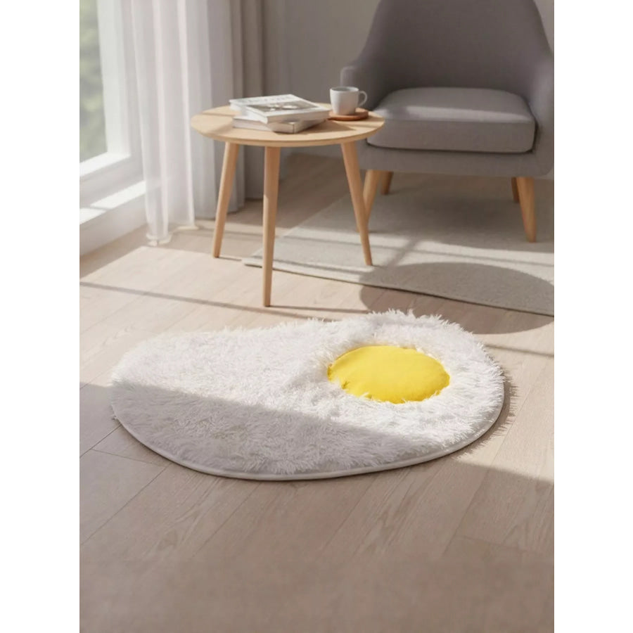 Fried Egg Design Plush Pet Mat Poached eggs / One Size Apparel and Accessories