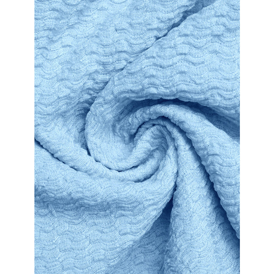 Frill Tube Top with Buckle Detail Apparel and Accessories