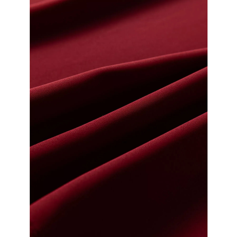 Frilled Neck Ribbed Knit Patchwork Long Sleeve Mini Dress Apparel and Accessories