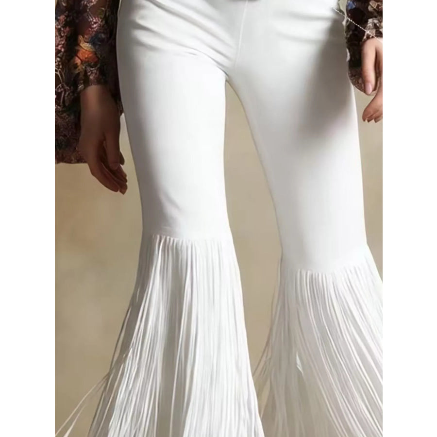 Fringe Flare Pants Apparel and Accessories