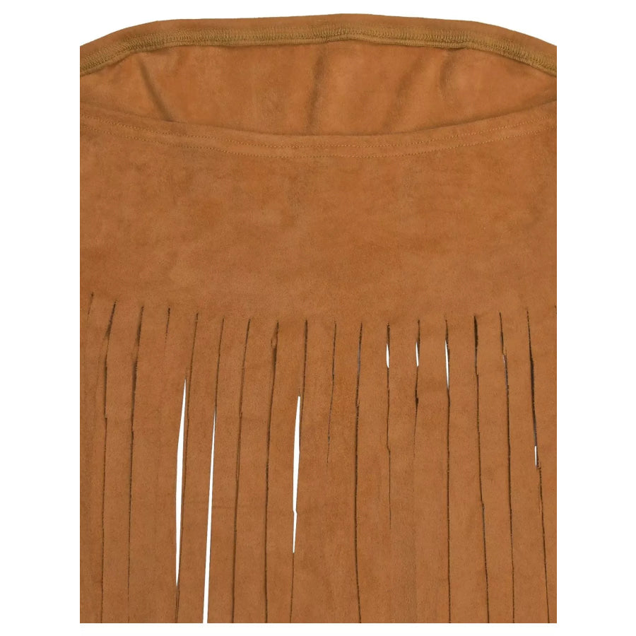 Fringe Trim Tube Top Apparel and Accessories