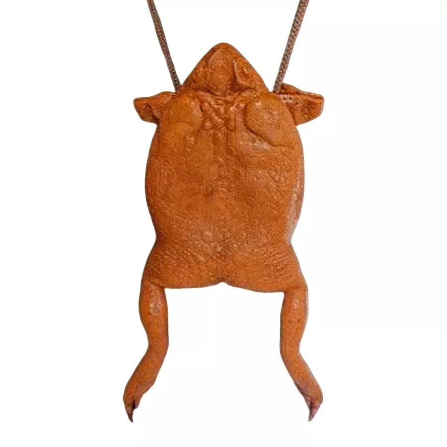 Frog-Shaped Crossbody Bag Orange / One Size Apparel and Accessories
