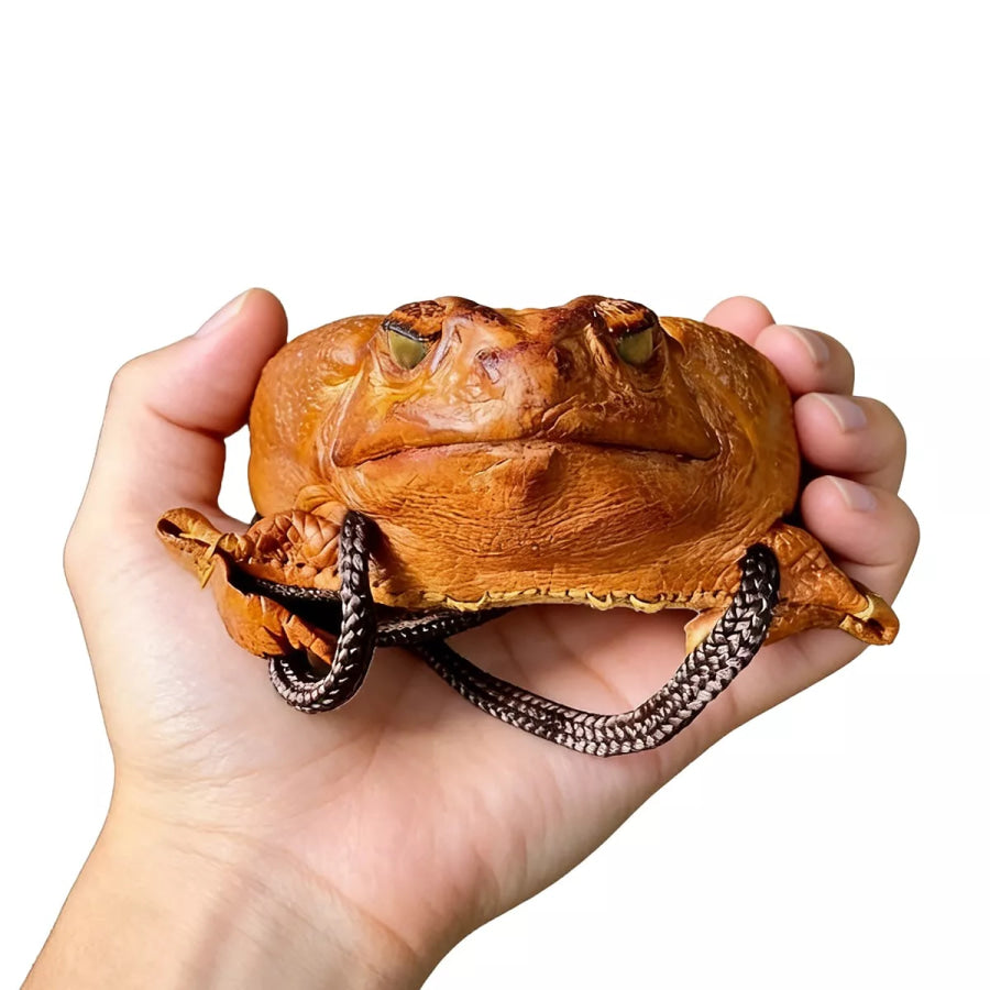 Frog-Shaped Crossbody Bag Orange / One Size Apparel and Accessories