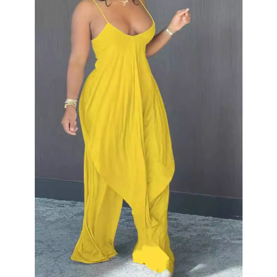 Full Size Asymmetrical Hem Cami and Pants Set Plus Size Apparel and Accessories